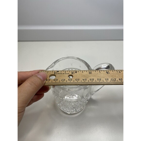 WATERFORD GIFTWARE CREAMER, Hand Cut Lead Crystal, 3 1/4 in, 6oz, IRELAND - Picture 7 of 8